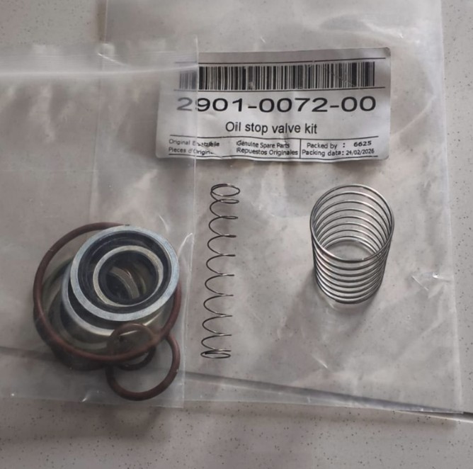 OIL STOP VALVE KIT KOMPRESSOR